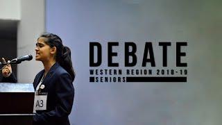 Seniors Debate | Western Region Debate Competition 2018-19