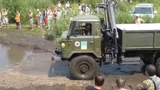 GAZ 66 vs ZIL-131Offroad 6x6 OFFROAD FREE FEST 2016