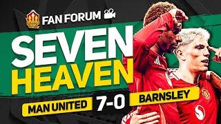 UNITED 7 UP! Ten Hag Masterclass! Man United 7-0 Barnsley | LIVE Fan's Forum