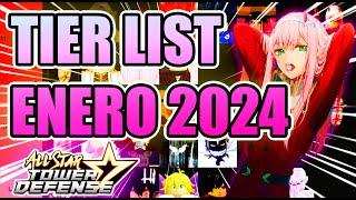 Las MEJORES UNIDADES en ALL STAR TOWER DEFENSE TIERLITS ACTUALIZADA ENERO 2024 #roblox