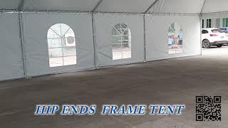 30'X40' Hip end frame tent for wedding party events