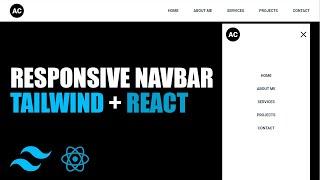 Responsive Navbar Tailwind CSS + React JS | useState hook