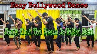 Easy Bollywood Dance For Beginners️|Kati Raat Maine Khet Me Tu Aayi Nahi|Fitness_Dance_By_Amiya️