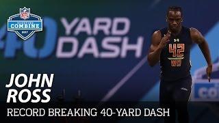John Ross' Record-Breaking 4.22 40-Yard Dash  | 2017 NFL Combine Highlights