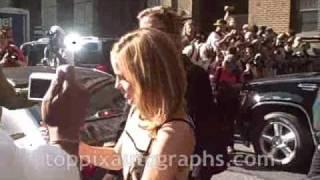 Emma Watson - Signing Autographs at The Late Show with David Letterman in NYC