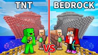 JJ and Mikey: DANGEROUS Cruise Battle in Minecraft - Maizen