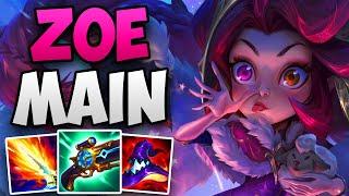 CHALLENGER ZOE MAIN SOLO CARRIES HIS TEAM! | CHALLENGER ZOE MID GAMEPLAY | Patch 14.10 S14