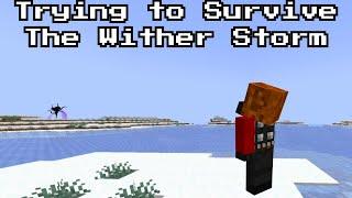 Trying to Survive the Wither Storm in Minecraft!