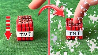 MINECRAFT TNT Pop It Button Fidget Toy | Fun and Easy Origami Paper Toy