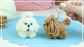 Самая Милая Маленькая Собачка из Ниток - ЛЕГКО!  The Cutest Dog Easy Making  DIY NataliDoma