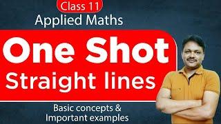 One Shot Series | Straight Lines | Applied Mathematics Class 11 | Gaur Classes