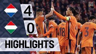 Netherlands vs Hungary 4-0 HIGHLIGHTS | UEFA Nations League 2024