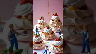 "Mini Chefs, Mega Desserts!  #TinyWorld #DessertArt #Satisfying #Foodie