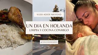 Vlog 3 - Adiós Navidad  - Un día conmigo en Países Bajos - Holanda - Limpia y cocina conmigo