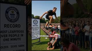 Watch Silvio Sabba Break the World Record by Leapfrogging Over 76 People in One Minute