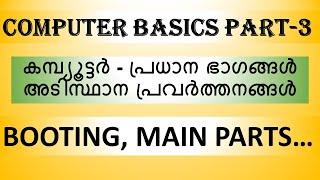 കമ്പ്യൂട്ടർ-അടിസ്ഥാനപ്രവർത്തനങ്ങൾ Computer Basics Part3|Basics of Computer Malayalam|Ideal Infomedia