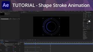 After Effects Tutorial - Shape Layer Stroke Animation