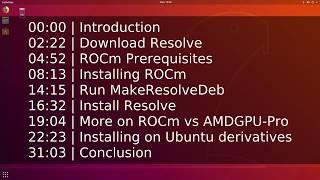 (Outdated) DaVinci Resolve on Ubuntu with AMD ROCm