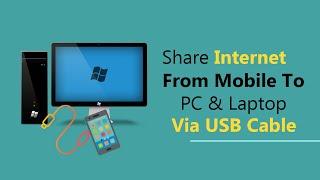 How To Share, Transfer Internet Data From Mobile To PC Via USB Tethering Without Any Software