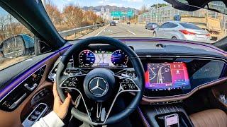 The NEW 2024 Mercedes E-Class (E300) POV Test Drive