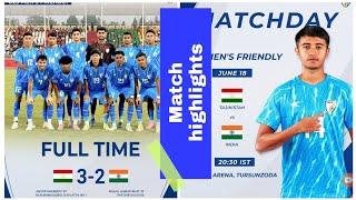 INDIA  U23  Tajikistan U23 || Match highlights