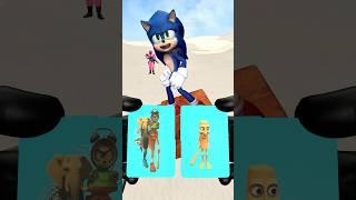 Team Sonic starts the seesaw game - Help Sonic win #sonic #shadow #funny #tungtungtungsahur
