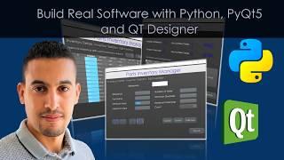 Create a Real Software using Python,  PyQt5 ,Qt Dessigner and Sqlite3