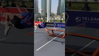 STEQERZ VS THAILAND sepak takraw players playing Teqball in Dubai  #teqball #sepaktakraw #dubai