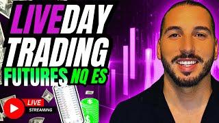 DAY TRADING LIVE! NASDAQ S&P FUTURES $NQ $ES