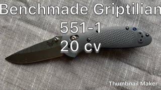 Favorite EDC knife of all time Benchmade griptilian 551-1 20cv