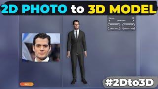 Photo to 3D model Using AI || Tech Matrix #2Dto3D