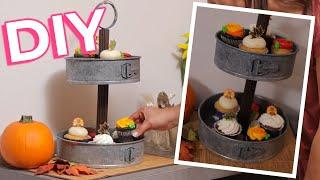 How To Make A Galvanized Tiered Tray | Rustic Farmhouse Decor