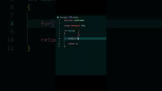 ЦИКЛ FOR на C++ за 30 секунд! #shortvideo #programming #code #coding #shorts #cpp