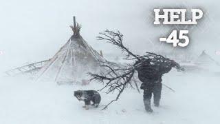 EXTREME COLD -45° Solo Winter Camping 4 Days & Winter Camping in -45 Degrees With Wood Stove & Tent