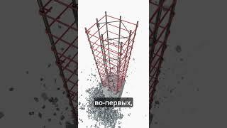 Какая арматура за что отвечает в каркасе колонны #стройка #проект #строительство