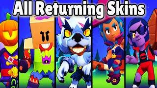 All Returning Halloween Skins and Prices (Brawl Stars)