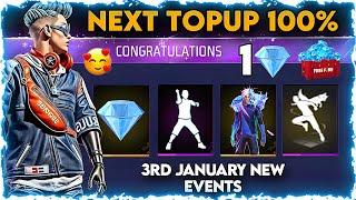 NEXT TOPUP EVENT | FREE FIRE NEXT TOPUP EVENT | NEXT TOP UP EVENT IN FREE FIRE | 3RD JANUARY EVENTS