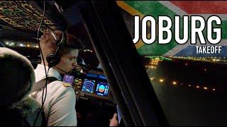 Voll beladen! Takeoff in Johannesburg | A330neo Cockpit POV | AeroNewsGermany