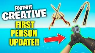 First Person in Fortnite is HERE + TMNT Mythics in UPDATE!