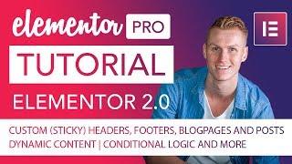 Elementor Pro 2.0 | Complete Tutorial