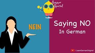 Saying "No" in German | "nein" sagen | Deutsch im Alltag | Learn German | A2-B1