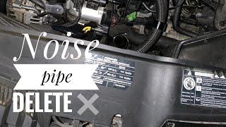 Noise pipe delete/removal on a mk5 gti