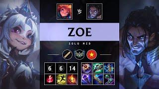 Zoe Mid vs Sylas - VN Challenger Patch 25.09