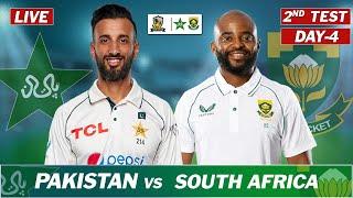 PAKISTAN vs SOUTH AFRICA 2nd TEST Match LIVE COMMENTARY, Cape Town| PAK vs SA LIVE | DAY 4