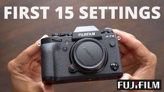 First 15 things I set on a brand new Fujifilm camera.