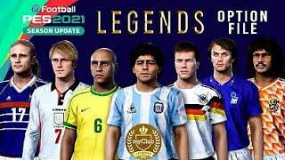 PES 2021 Option File Legends PS4 - 41 Classic National Team & 2 Teams World Legends & Europe Legends