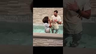 13 Year Old GIRL Gets BAPTIZED  #christian #jesus #baptism #shorts