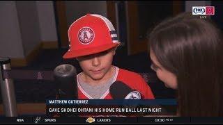 How Angels fan Matthew Gutierrez ended up with Shohei Ohtani's HR ball