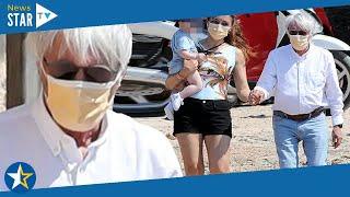 Bernie Ecclestone, 90, steps out with Brazilian wife Fabiana Flosi, 44, and their son Ace, 11 months