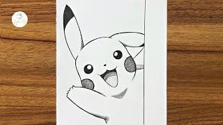 How to draw Pikachu step by step || Beginners drawing tutorials step by step | Easy drawing for Kids